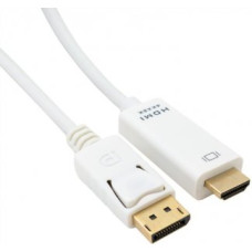 Кабель Extradigital DisplayPort 1.2 - HDMI 2.0, 4Kx2K, 2m, 30 AWG, Gold, PVC